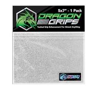 Dragon Grips 5x7 Clear Grip Tape Decal Stickers for iPhone Tablet Mouse Computer Textured Silicone Rubber Traction Grip Adhesive Great for Gaming Mouse Controllers and RC Vehicle Controls (Clear)