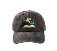 Dragon Hat - Dragon Gifts for Women, Embroidered Adjustable Cap for Lovers, Fourth Wing Gifts, Fourth Wing Merch, Funny Hats with Hand Embroidery, Outdoor Sports Hat for Running Golf Travel (black)