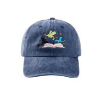 Dragon Hat - Dragon Gifts for Women, Embroidered Adjustable Cap for Lovers, Fourth Wing Gifts, Fourth Wing Merch, Funny Hats with Hand Embroidery, Outdoor Sports Hat for Running Golf Travel (blue)