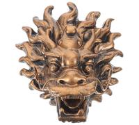 Dragon Head Fountain Wall Mounted Resin Coffee Outdoor Decor