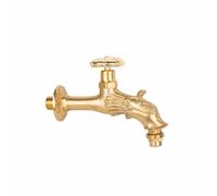 Dragon Head Garden Faucet - Polished Brass, 1/2 Inch Connection, Vintage Design