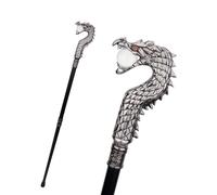 Dragon Head Walking Cane, Collapsible Gothic Decorative Walking Stick, For Mobility, Stability, Knee Support- Elderly Assistance Products. (BK)