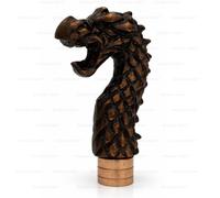 Dragon Head Walking Stick Handle Replacement Aluminium Metal Gothic Costume Prop