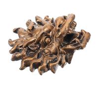 Dragon Head Wall Fountain Coffee Resin Outdoor Villa Decor