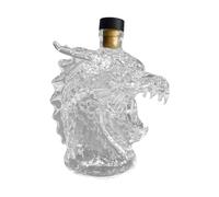 Dragon Head Whiskey Decanter, Wine Decanter, Transparent, Fun, Decorative, Empty