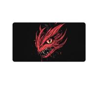 Dragon Heads Large Gaming Mouse Pad with Stitched Edges Non-Slip Long Desk Pads for Office Home Keyboard
