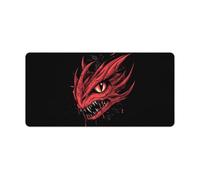 Dragon Heads Large Gaming Mouse Pad with Stitched Edges Non-Slip Long Desk Pads for Office Home Keyboard