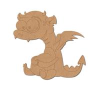 Dragon Holding Egg Pre Marked Design 1 - Premium MDF & Plywood Embellishments Laser Cut Craft Shapes for Scrapbooking, Card Making, DIY Decor, Weddings & Personalized Projects