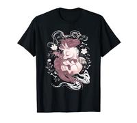 Dragon hug unicorn, earth, flower dragon hug baby unicorn T-Shirt