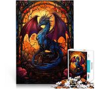 Dragon in a GlassAdults 1000 Pieces Puzzle Challenging To Complete But Fun And Humorous Artists Collection, Fine Art 38x26cm