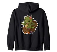Dragon in Coffin with Candy Zip Hoodie