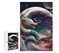 Dragon in The Sky, 1000 PCS Jigsaw Puzzle for Adults, Seasonal Gift, with A Decorative Finished Picture