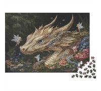 Dragon Inlaid with Gems Rätsel Für Erwachsene |Little Fairy| Familienspaß-Puzzles 1000pcs (75x50cm) Erwachsene