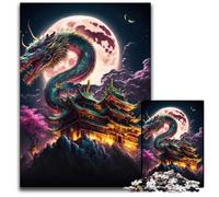 Dragon Japanese 1000 Piece Jigsaw Puzzle Impossible Jigsaw Puzzles for Adults Adult Game Gift Family Interactive Game Brain Challenge Gift 26X38CM/10.23x14.96inch