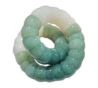 Dragon Jewellery Pig Bowel White Jade Root Cord, Exquisite Gradient Colour, Finger Wrap, Unique Gradient Design, Finger Wrap, Play Student, with Strings, Women's Watch, A, Artificial Crystal, No