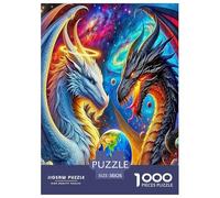 Dragon Jigsaw Puzzles Puzzle for Adults Kids. 1000 Piece Mysterious creatures Impossible Challenge Toy Educational Games Home Decoration for Adults& Kids Age 14 Years Up 38x26cm/1000pcs
