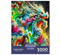 Dragon Jigsaw Puzzles Puzzle for Adults Kids. 1000 Piece Mysterious creatures Impossible Challenge Toy Educational Game Home Decoration for Adults& Kids Age 14 Years Up 38x26cm/1000pcs