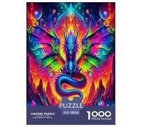 Dragon Jigsaw Puzzles Puzzle for Adults Kids. 1000 Piece Mysterious creatures Impossible Challenge Toy Educational Game Home Decoration for Educational Games Gifts 38x26cm/1000pcs