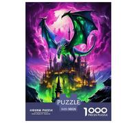 Dragon Jigsaw Puzzles Puzzle for Adults Kids. 1000 Pieces Mysterious creatures Impossible Challenge Toy Educational Game Home Decoration for Adults& Kids Age 14 Years Up 38x26cm/1000pcs