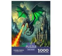 Dragon Jigsaw Puzzles Puzzles for Adults Kids. 1000 Piece Mysterious creatures Impossible Challenge Toy Educational Games Home Decoration for Educational Games Gifts 70x50cm/1000pcs