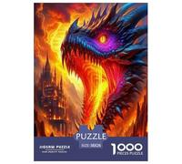 Dragon Jigsaw Puzzles Puzzles for Adults Kids. 1000 Piece Mysterious creatures Impossible Challenge Toy Educational Games Home Decoration for Educational Games Gifts 38x26cm/1000pcs