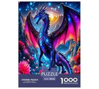 Dragon Jigsaw Puzzles Puzzles for Adults Kids. 1000 Piece Mysterious creatures Impossible Challenge Toy Educational Game Home Decoration for Adults& Kids Age 14 Years Up 38x26cm/1000pcs