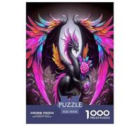 Dragon Jigsaw Puzzles Puzzles for Adults Kids. 1000 Piece Mysterious creatures Impossible Challenge Toy Educational Game Home Decoration for Educational Games Gifts 70x50cm/1000pcs