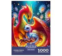 Dragon Jigsaw Puzzles Puzzles for Adults Kids. 1000 Pieces Mysterious creatures Impossible Challenge Toy Educational Games Home Decoration for Adults& Kids Age 14 Years Up 70x50cm/1000pcs