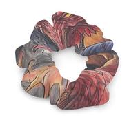 Dragon Jujutsu Warriors Fashion Hair Bands Scrunchies for Women Soft Elastic Hair Ties Accessories