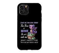 Dragon Just So We Are Clear This Yarn Is Mine Funny Knitting Case for iPhone 11 Pro