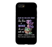 Dragon Just So We Are Clear This Yarn Is Mine Funny Knitting Case for iPhone SE (2020) / 7/8