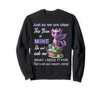 Dragon Just So We Are Clear This Yarn Is Mine Funny Knitting Sweatshirt