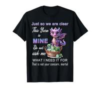Dragon Just So We are Clear This Yarn is Mine Funny Knitting T-Shirt