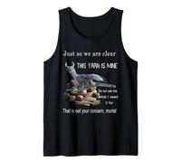Dragon Just So We are Clear This Yarn is Mine Funny Knitting Tank Top