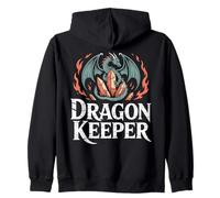 Dragon Keeper Fantasy Crystals Magical Zip Hoodie