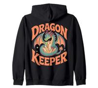 Dragon Keeper Fantasy Crystals Magical Zip Hoodie