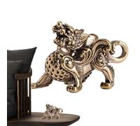 Dragon Keychain - Durable Brass Dragon Pendant Keychain, Lucky Charm Zodiac Dragon | Feng Shui Chinese New Year Decorative Gift Party Favors Dragon Pendant Decorative Dragon Pendant