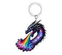 Dragon Keychain Pendant - Novelty Metal Keyring, Mythical Creature Accessory | Unique Decorative Pendant Ornament, Cool Sculpture Souvenir Collectible, Bag Decoration for Work, Driving, Walking, Event