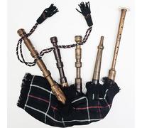 Dragon Kids Highland Scottish Mini Bagpipes Junior Full Playable Set Various Tartans with 2 Reeds
