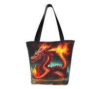 Dragon King in Fire Fashionable shoulder handbag, women's crossbody shoulder bag, suitable for weekend travel shopping shoulder bag