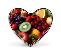 Dragon King in Fire Lapel Pin Cute Heart Brooch Badge Fashion Tie Tack Pin for Hats, Clothing, Bags Unique Accessories Gift for Men & Women, Fresh Fruits and Vegetables, Love form