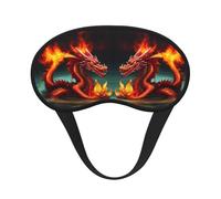 Dragon King in Fire Sleep Mask Soft Eye MaskBlindfold Eyeshade Smooth Comfortable Eye Cover with