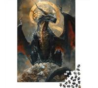 Dragon King Mythic Puzzles 1000 Piece for Adults Jigsaw Puzzles Game for The Whole 52x38cm/1000pcs