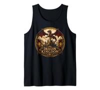 Dragon Kingdom Fantasy Dragon Figure Medieval Castle Art Tank Top