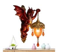 Dragon Lamp | Resin Outdoor Decorative Lamp,Dragon Figurine Light Decor - for Bedroom Dorm Kitchen Office Birthday Christmas Halloween