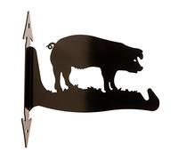 Dragon Laser Ltd., Pig Hanging Basket Bracket, Farm Animal,**WITH ANTI-RUST COATING**