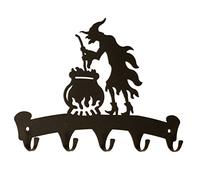 Dragon Laser Ltd., UK-Made Metal Wall Hook - Witches Cauldron - Ideal for Keys, Dog Leads, Kitchen Utensils and Coats - Home Organiser Gift Idea, Supernatural Gift Idea, Witchcraft, Dark Fantasy