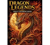 Dragon Legends Adult Coloring Book Epic Mythical Dragons Dark Fantasy Coloring Book for Stress Relief and Relaxation