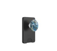 Dragon Light Blue Stained Water Fantasy Creature PopSockets PopWallet for MagSafe