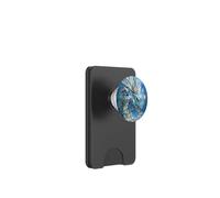 Dragon Light Blue Stained Water Fantasy Creature PopSockets PopWallet for MagSafe